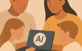 A family talking about AI